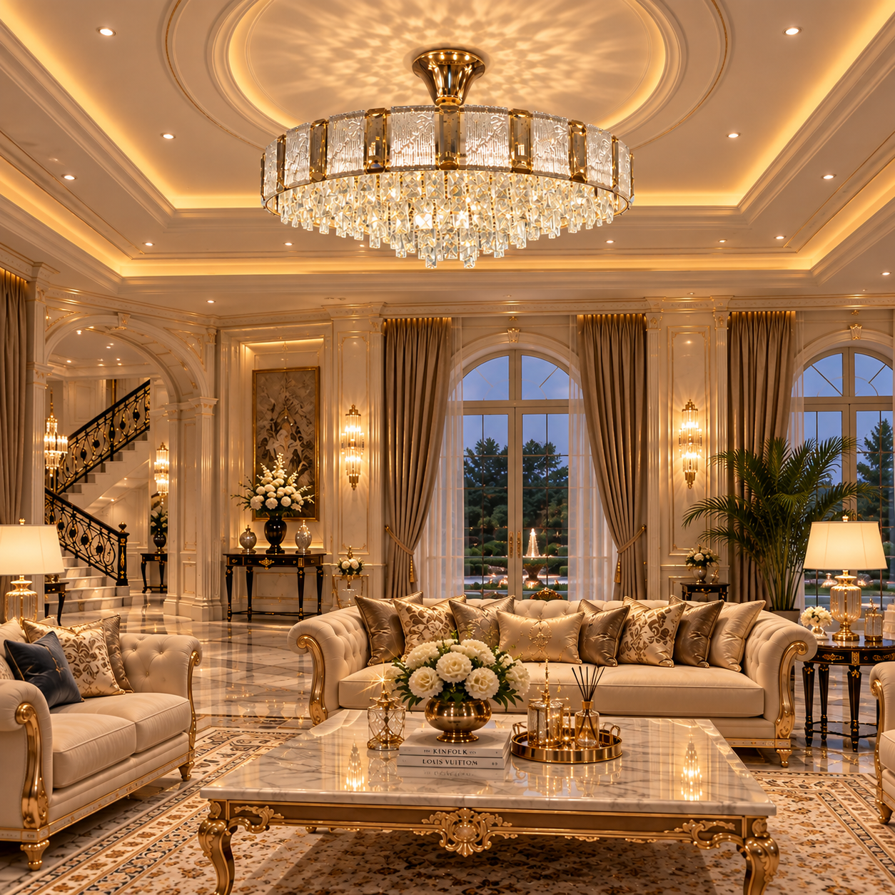 Royal Radiance Crystal Chandelier