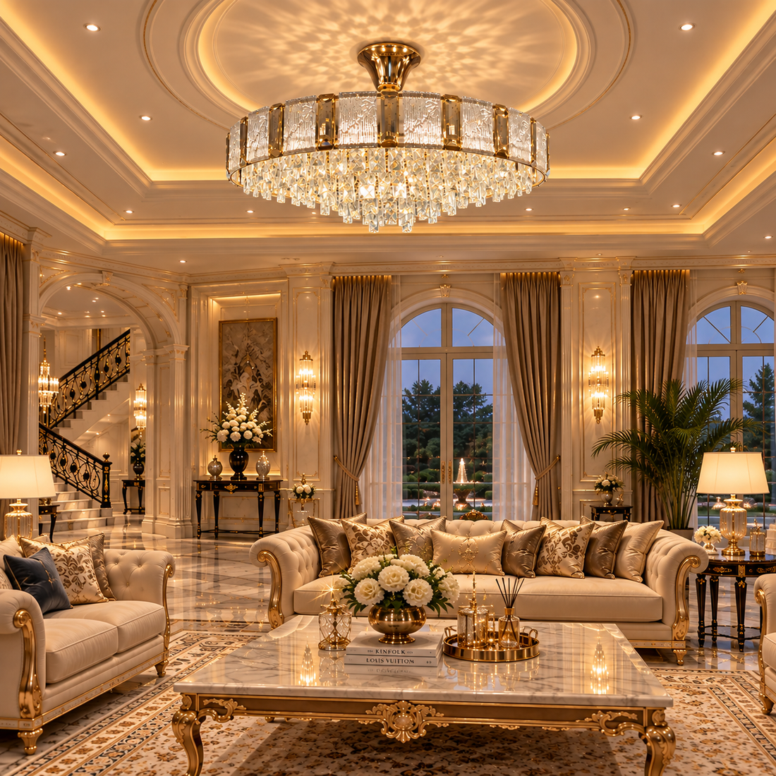 Royal Radiance Crystal Chandelier
