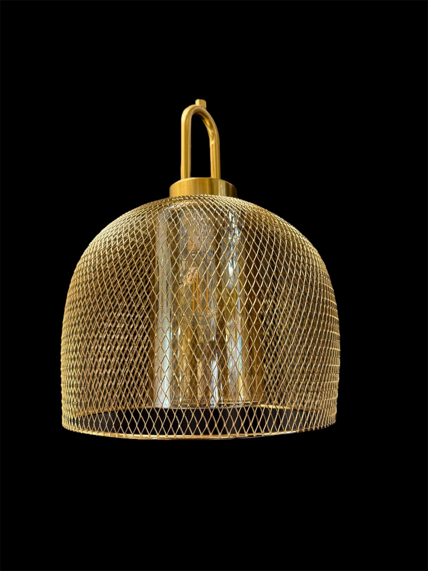 6205-3L Golden Mesh Hanging Light