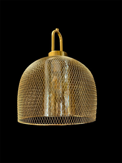 6205-3L Golden Mesh Hanging Light