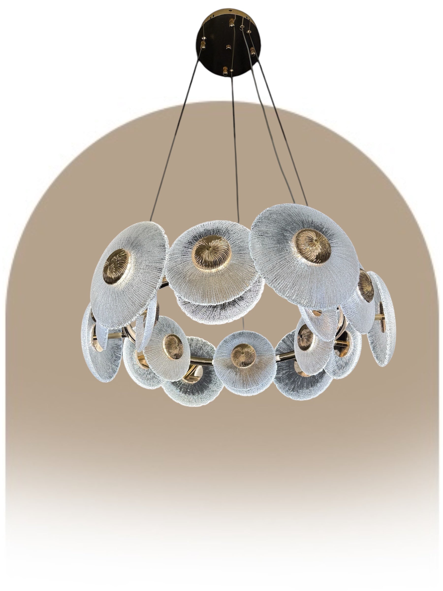 AM 479-18 Round Crystal Chandelier