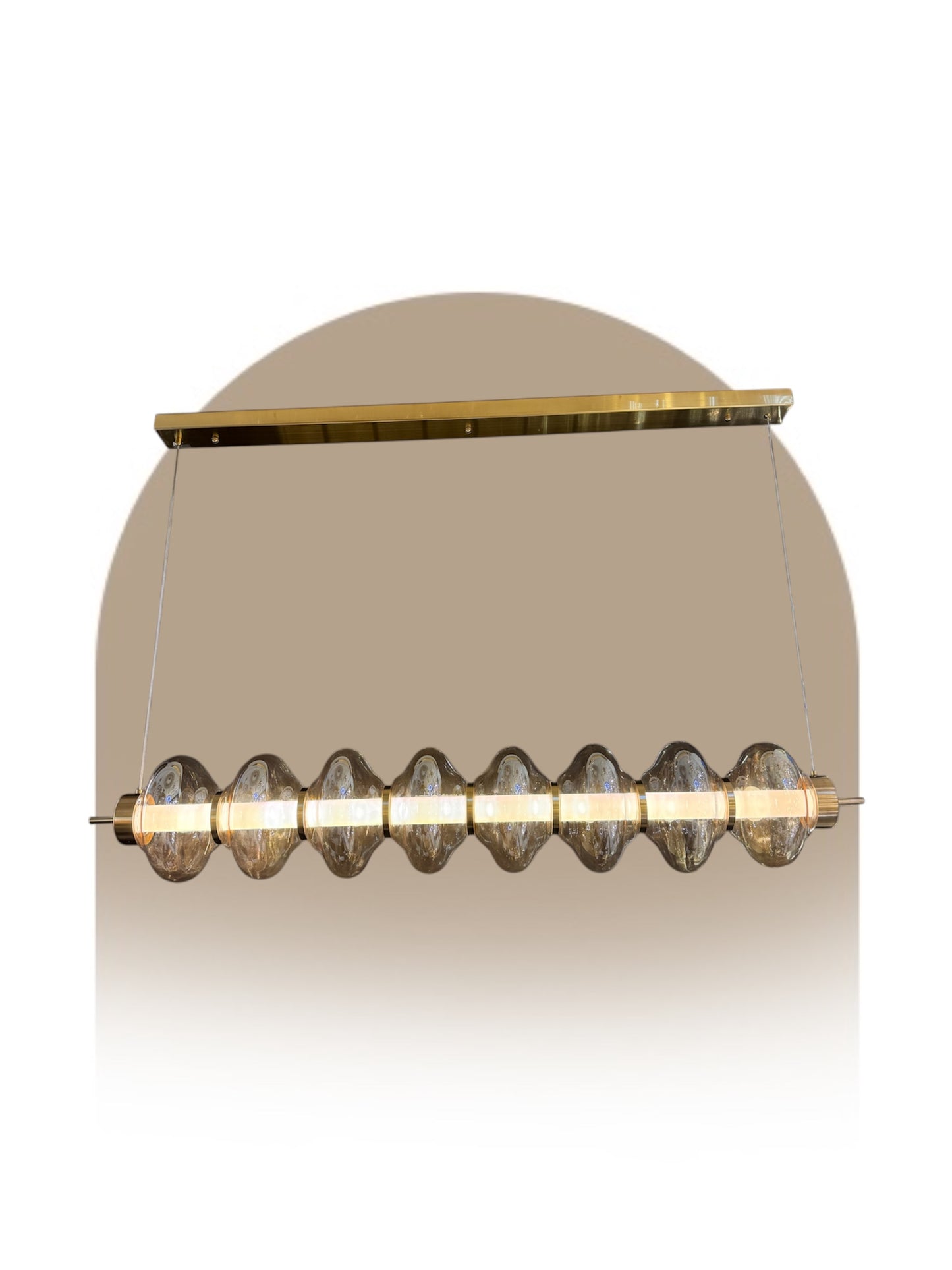 ML3611-8 Amber Chandelier