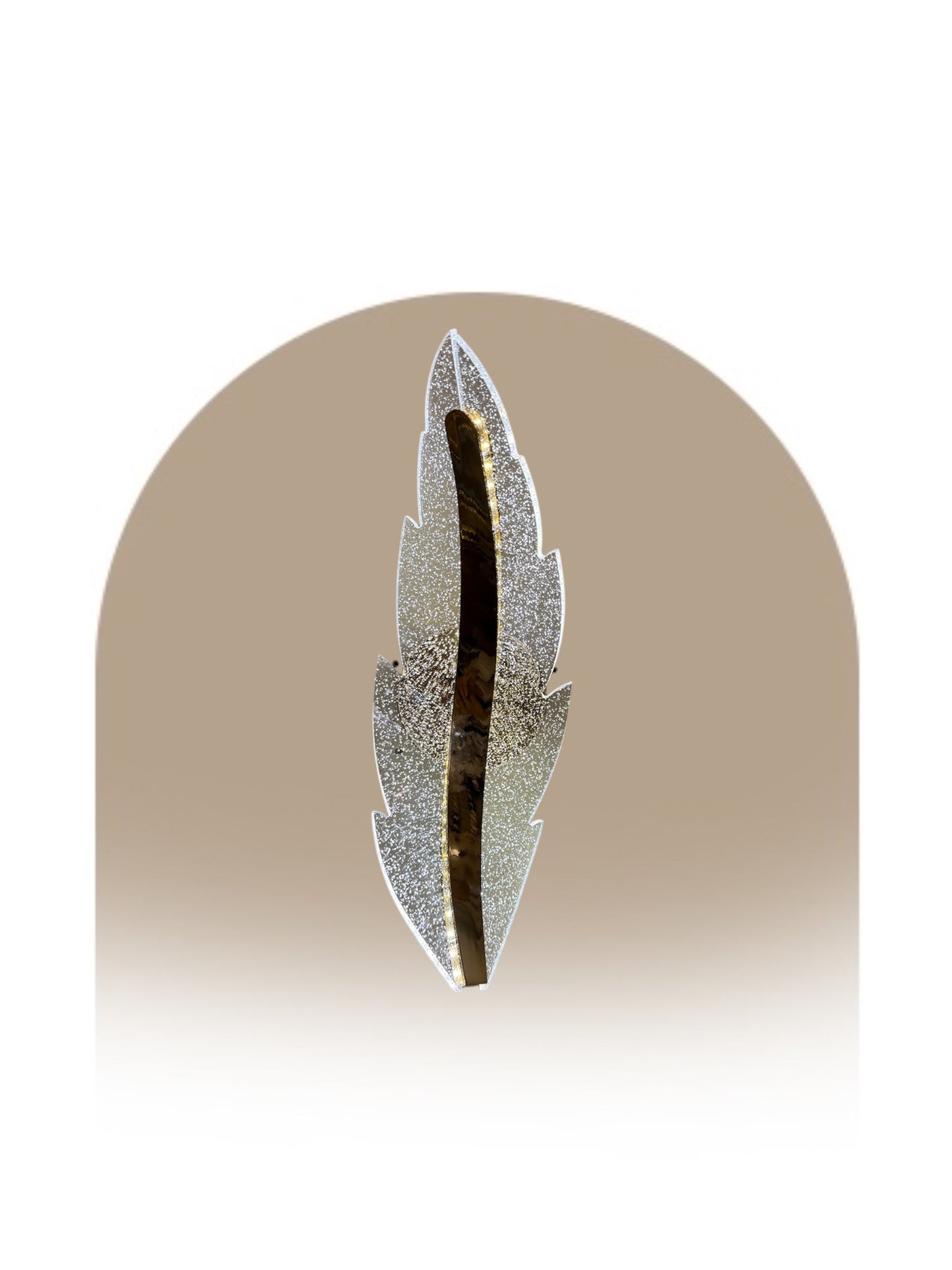 509 Acrylic Leaf Wall Light