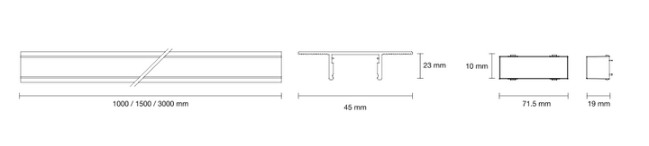 10MM Magnetic Track Concealed